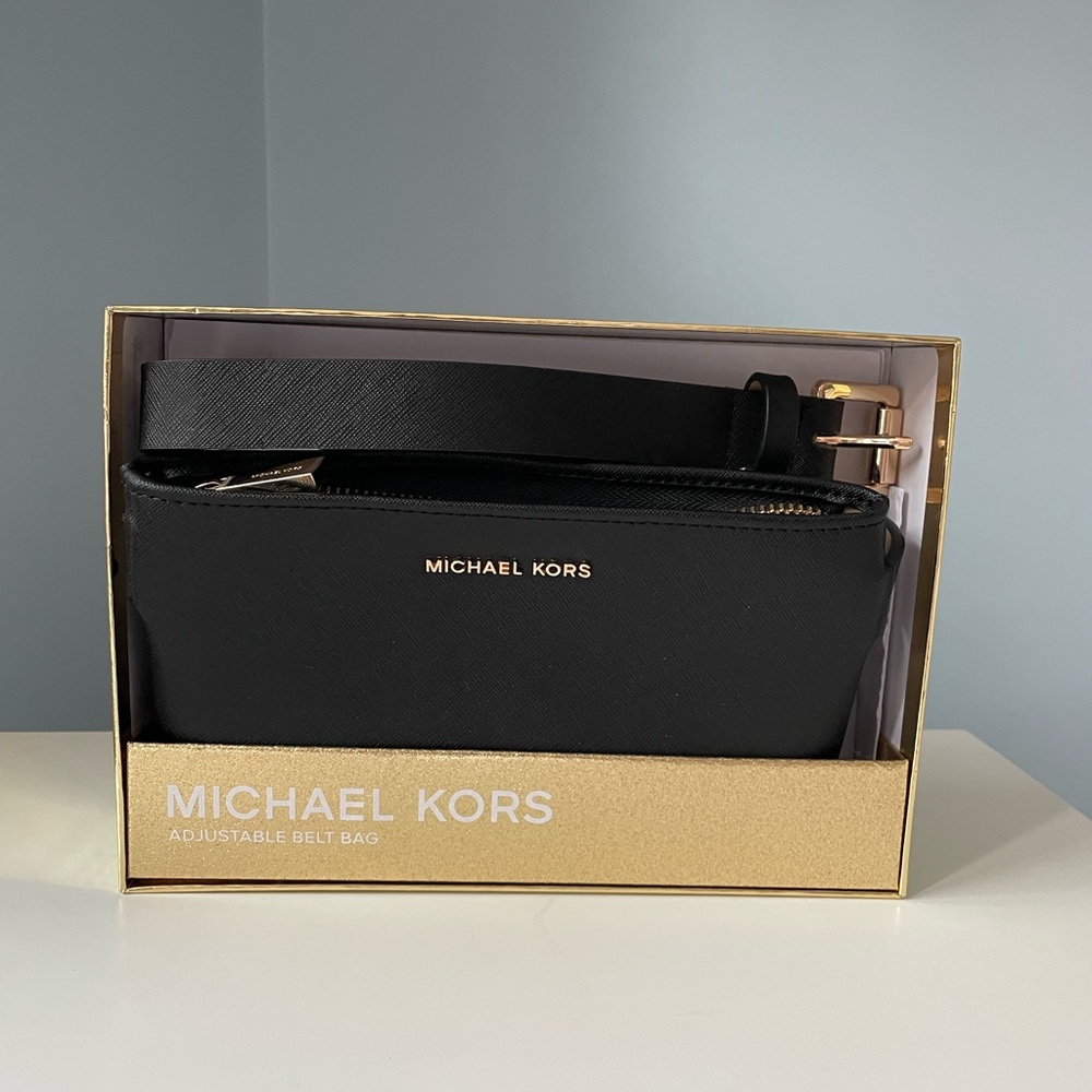 NWT MICHAEL MICHAEL KORS Black Belt Bag